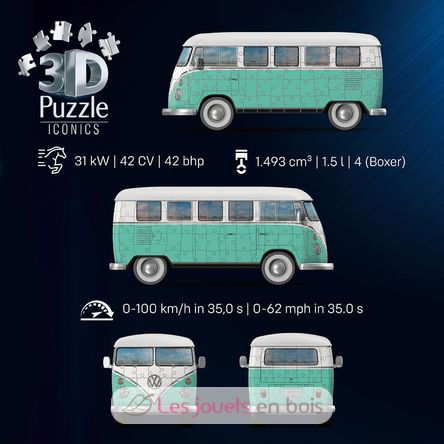 Puzzle 3D Combi T1 Volkswagen 162 pcs RAV12008035 Ravensburger 5