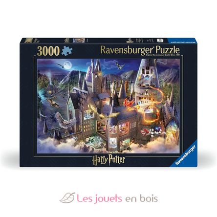 Puzzle Vue sur le château Poudlard 3000 Pcs RAV17561 Ravensburger 1