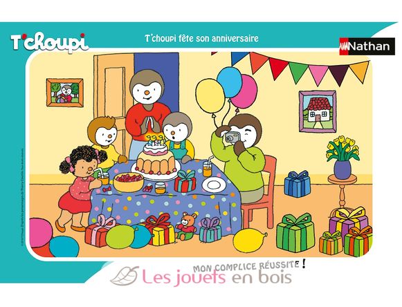 Puzzle T'choupi fête son anniversaire 15 pcs N86070 Nathan 2