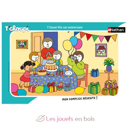 Puzzle T'choupi fête son anniversaire 15 pcs N86070 Nathan 1