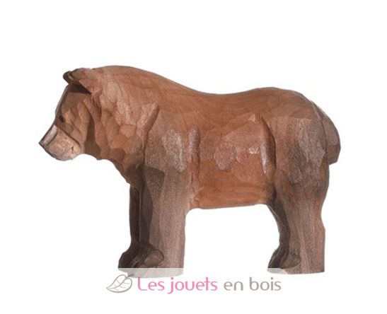 Figurine Ours brun en bois WU-40455 Wudimals 1