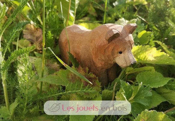 Figurine Ours brun en bois WU-40455 Wudimals 2