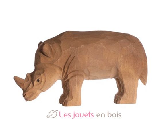 Figurine Rhinocéros en bois WU-40456 Wudimals 1