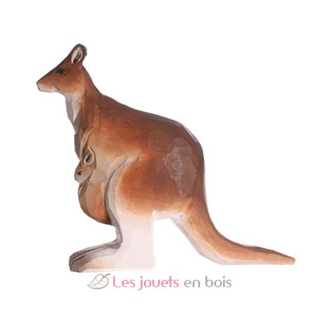 Figurine Kangourou en bois WU-40460 Wudimals 1