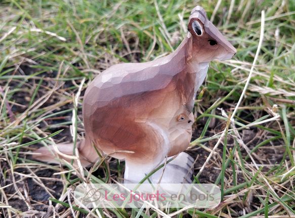 Figurine Kangourou en bois WU-40460 Wudimals 2