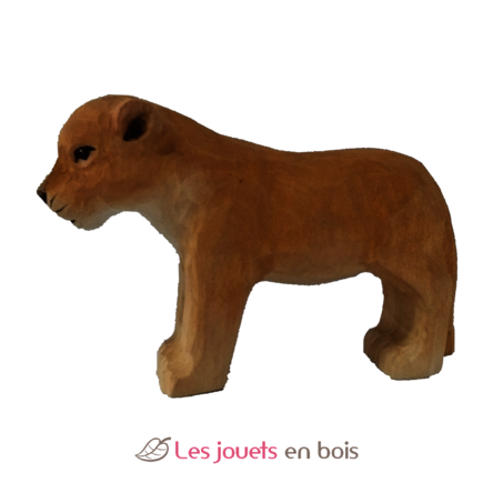 Figurine Lionceau en bois WU-40463 Wudimals 1