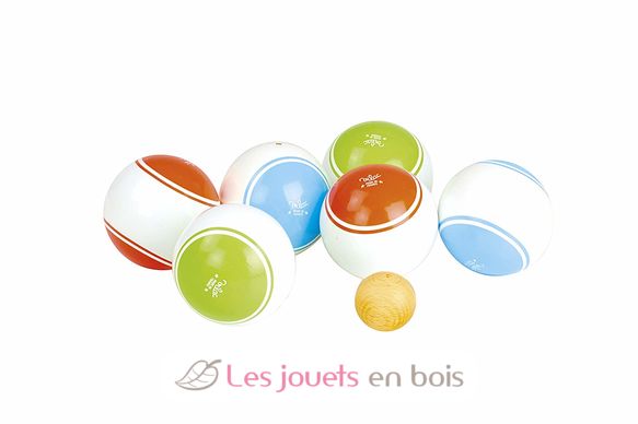 6 Boules de Pétanque vintage V4061-5203 Vilac 2