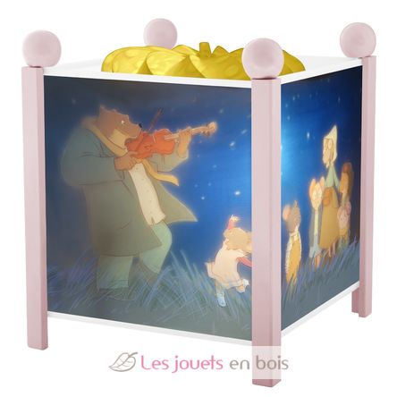 Veilleuse Lanterne Magique Ernest et Célestine rose TR-4316P Trousselier 1
