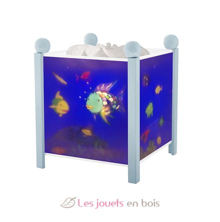 Lanterne Magique poisson arc-en-ciel bleu TR-4366C Trousselier 1