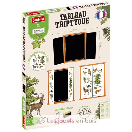 Tableau triptyque La Forêt JJ4671 Jeujura 3