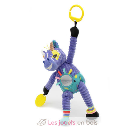 Peluche d'activités nomade Kiprokos le zèbre DE42134 Les Déglingos 5