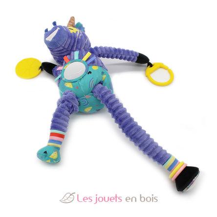 Peluche d'activités nomade Kiprokos le zèbre DE42134 Les Déglingos 2