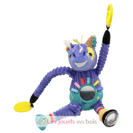 Peluche d'activités nomade Kiprokos le zèbre DE42134 Les Déglingos 3