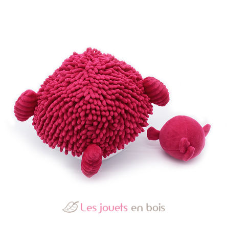 Peluche Ptipotos Poisson globe et son bébé rouge DE74701 Les Déglingos 5