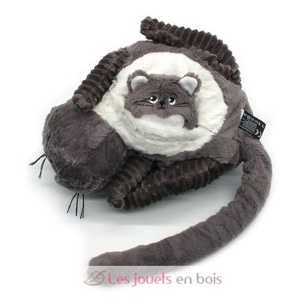Peluche chat maman et son bébé gris DE74801 Les Déglingos 6