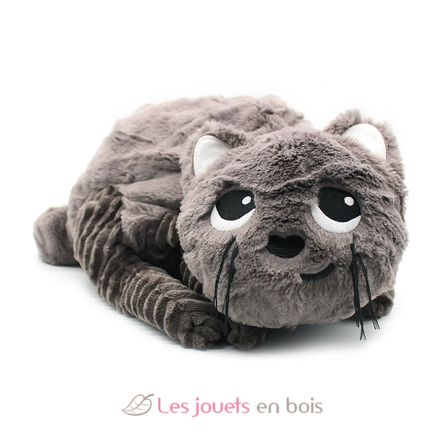 Peluche chat maman et son bébé gris DE74801 Les Déglingos 2