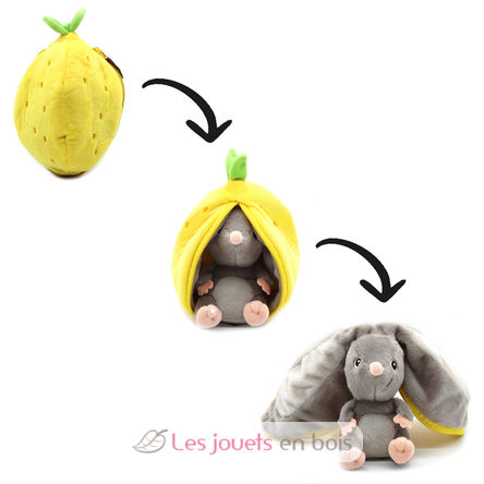 Peluche Flipetz Souris Citron DE-80102 Les Déglingos 4