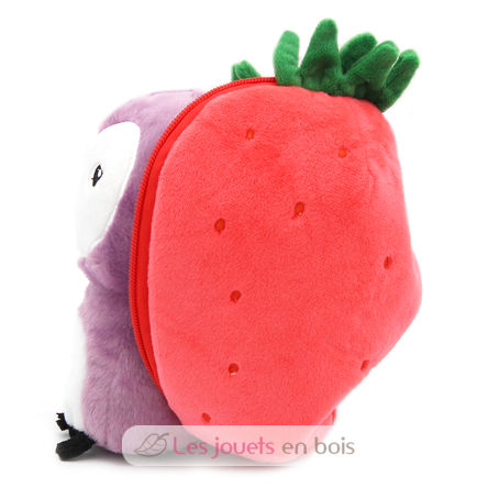 Peluche Flipetz Chouette Fraise DE-80104 Les Déglingos 3