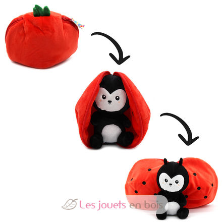 Peluche Flipetz Coccinelle Tomate DE-80105 Les Déglingos 2