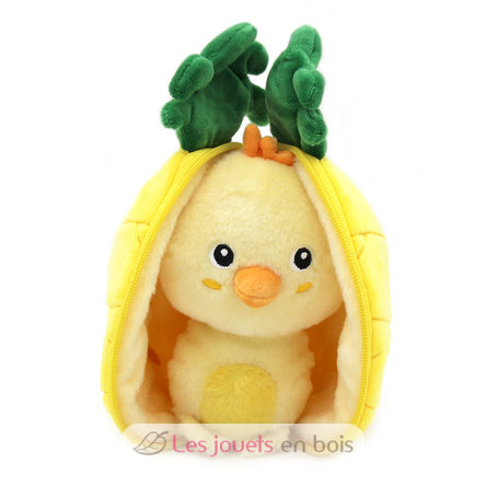 Peluche Flipetz Poussin Ananas DE-80106 Les Déglingos 1