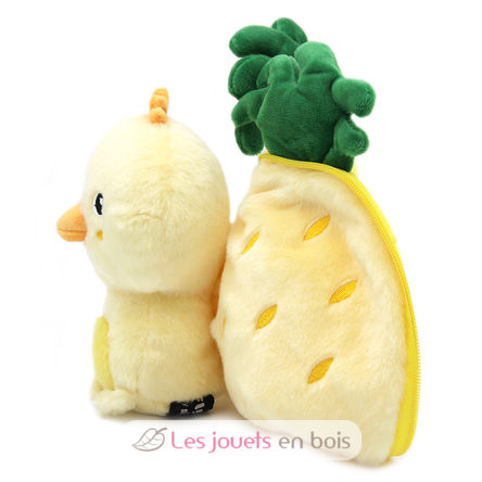 Peluche Flipetz Poussin Ananas DE-80106 Les Déglingos 3