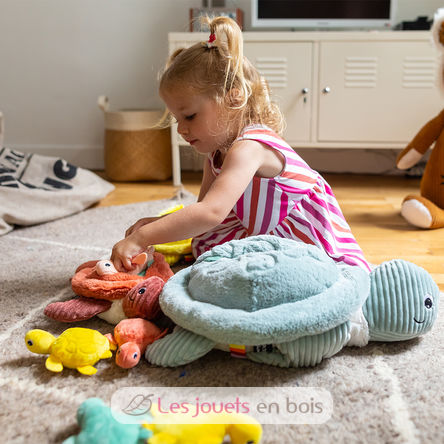 Peluche tortue géante maman et son bébé DE73602 Les Déglingos 3