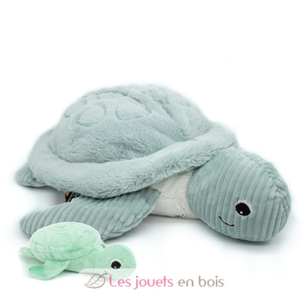 Peluche tortue géante maman et son bébé DE73602 Les Déglingos 1