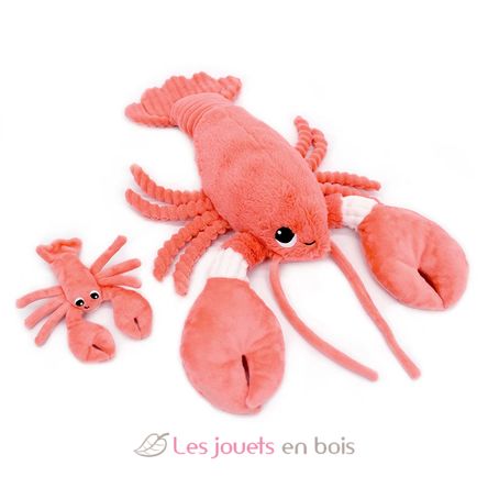Peluche homard maman et son bébé corail DE75601 Les Déglingos 1