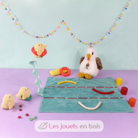 Peluche poule maman et son bébé DE76010 Les Déglingos 8
