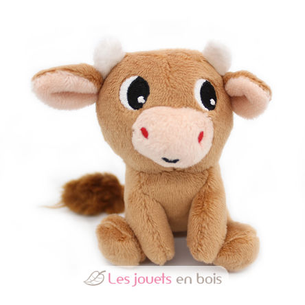 Peluche vache maman et son bébé marron DE76050 Les Déglingos 6