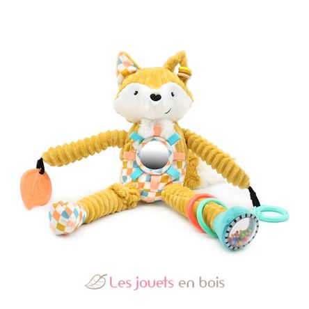 Peluche d'activités nomade Cyranos le renard DE42136 Les Déglingos 1