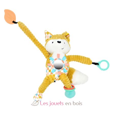 Peluche d'activités nomade Cyranos le renard DE42136 Les Déglingos 5