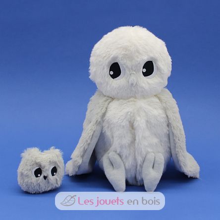 Peluche chouette polaire maman et son bébé DE76120 Les Déglingos 3
