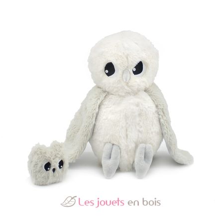 Peluche chouette polaire maman et son bébé DE76120 Les Déglingos 2