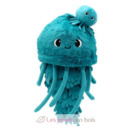 Peluche méduse maman et son bébé bleu DE75900 Les Déglingos 3