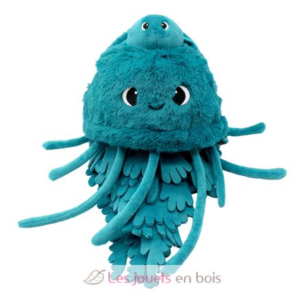 Peluche méduse maman et son bébé bleu DE75900 Les Déglingos 6