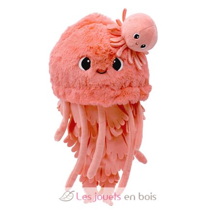 Peluche méduse maman et son bébé corail DE75901 Les Déglingos 2