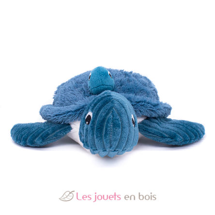 Peluche maman bébé tortue bleu DE73500 Les Déglingos 4