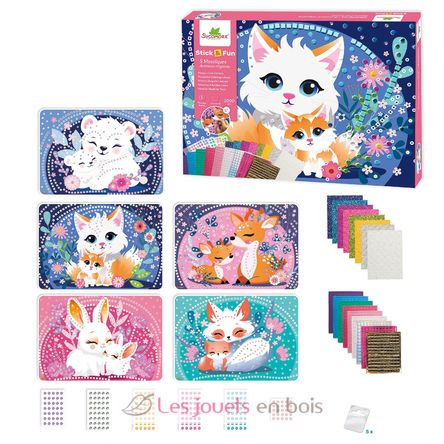 5 Maxi mosaïques Animaux mignons SYCRE7071 Sycomore 2