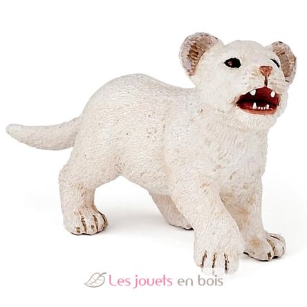 Figurine lionceau blanc PA-50076 Papo 1