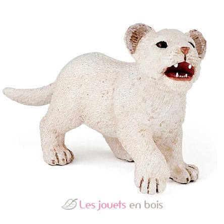 Figurine lionceau blanc PA-50076 Papo 2