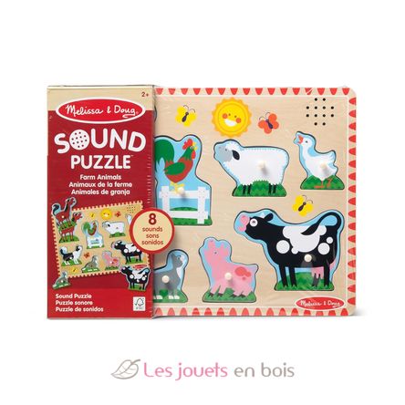 Puzzle sonore animaux de la ferme MD50204 Melissa & Doug 6