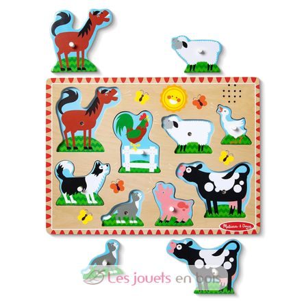 Puzzle sonore animaux de la ferme MD50204 Melissa & Doug 3