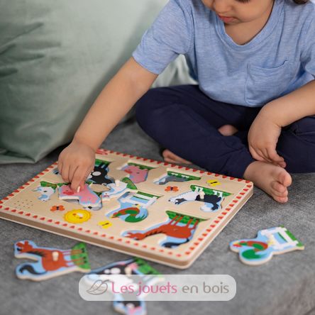 Puzzle sonore animaux de la ferme MD50204 Melissa & Doug 4