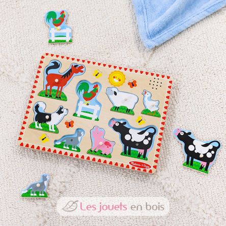 Puzzle sonore animaux de la ferme MD50204 Melissa & Doug 5