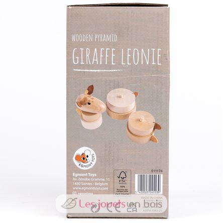 Empilable en bois Girafe Léonie EG511174 Egmont Toys 9