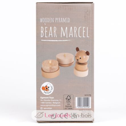 Empilable en bois Ours Marcel EG511175 Egmont Toys 6