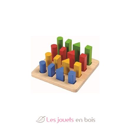 Plateau de 4 formes géométriques PT5125 Plan Toys 2