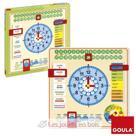 Grande Horloge Calendrier Français GO0106-699 Goula 1