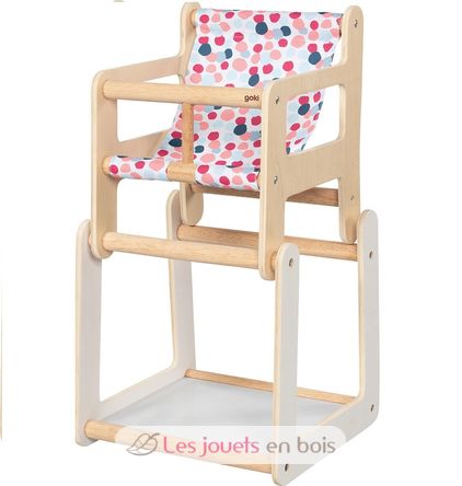 Chaise haute en bois pour poupon 50 cm (sans poupon) - Jouets